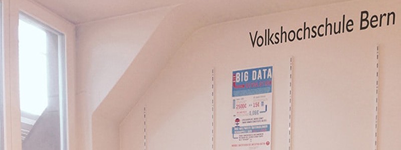 Big Data Infografik in der Volkshochschule Bern