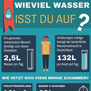 Portfolio: Wieviel Wasser isst Du auf?